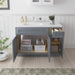 51" Oak Bathroom Vanity Cabinet without Top - 1 Drawer & 3 Doors - HomeBeyond