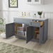 51" Oak Bathroom Vanity Cabinet without Top - 1 Drawer & 3 Doors - HomeBeyond