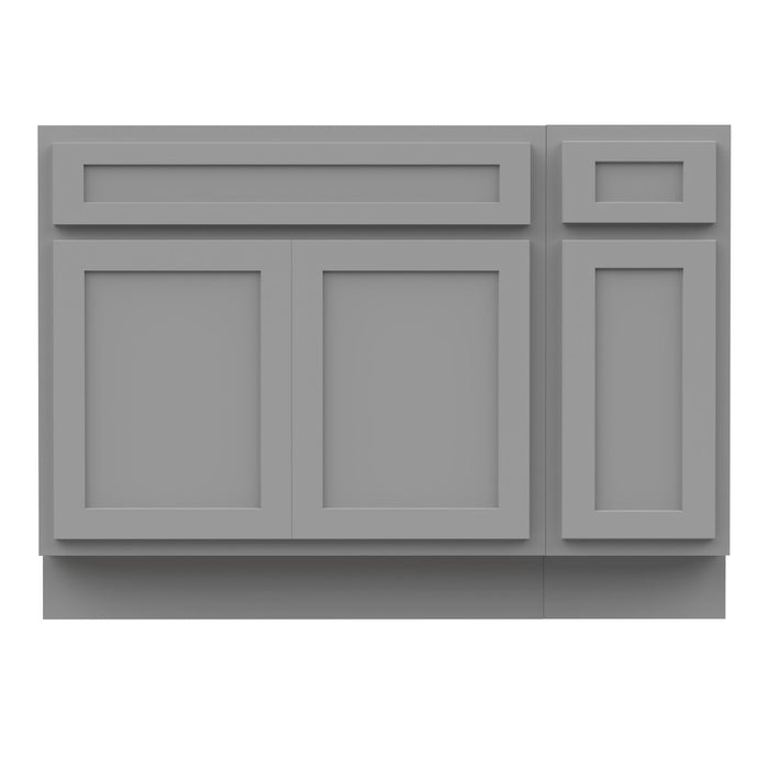 51" Oak Bathroom Vanity Cabinet without Top - 1 Drawer & 3 Doors - HomeBeyond