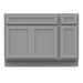 51" Oak Bathroom Vanity Cabinet without Top - 1 Drawer & 3 Doors - HomeBeyond