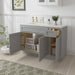 51" Oak Bathroom Vanity Cabinet without Top - 1 Drawer & 3 Doors - HomeBeyond