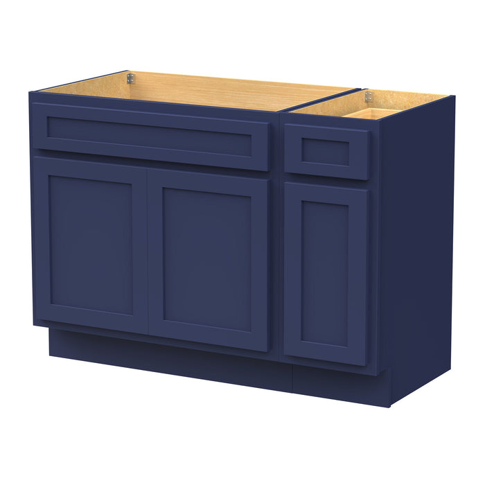 51" Oak Bathroom Vanity Cabinet without Top - 1 Drawer & 3 Doors - HomeBeyond