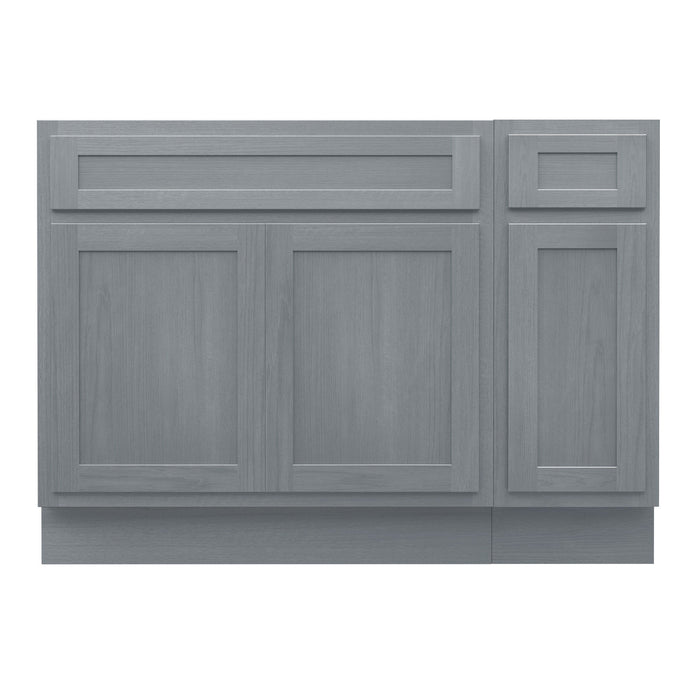 51" Oak Bathroom Vanity Cabinet without Top - 1 Drawer & 3 Doors - HomeBeyond