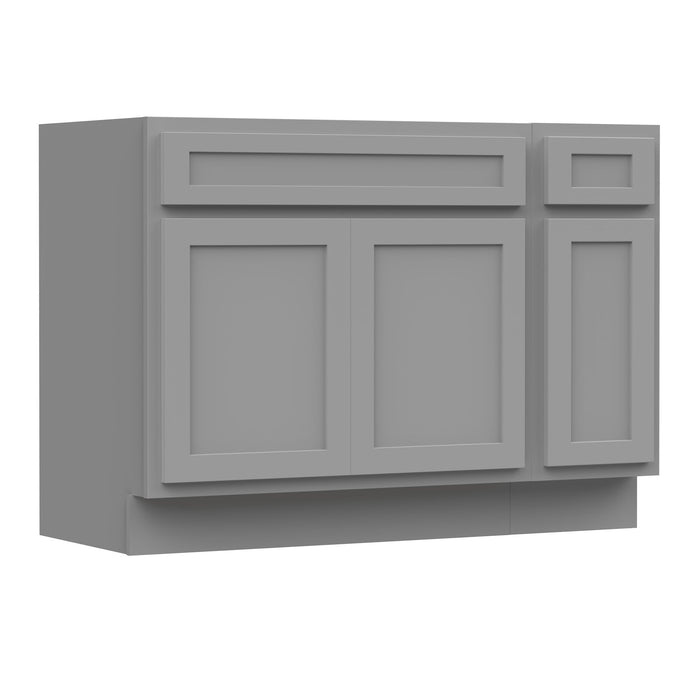51" Oak Bathroom Vanity Cabinet without Top - 1 Drawer & 3 Doors - HomeBeyond