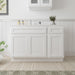 51" Oak Bathroom Vanity Cabinet without Top - 1 Drawer & 3 Doors - HomeBeyond