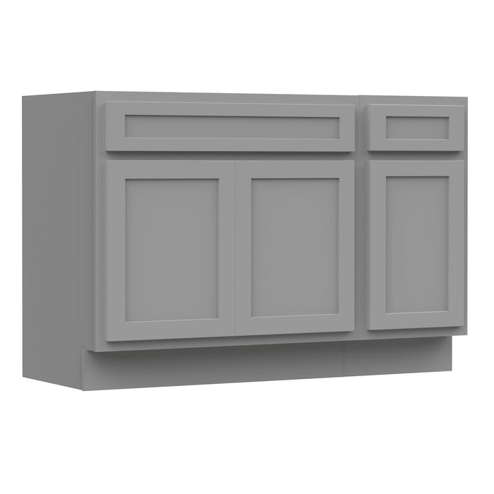 51" Oak Bathroom Vanity Cabinet without Top - 1 Drawer & 3 Doors - HomeBeyond