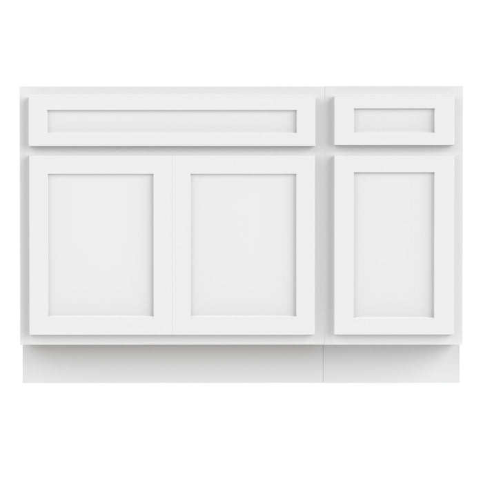 51" Oak Bathroom Vanity Cabinet without Top - 1 Drawer & 3 Doors - HomeBeyond