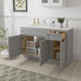 51" Oak Bathroom Vanity Cabinet without Top - 1 Drawer & 3 Doors - HomeBeyond