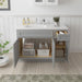 51" Oak Bathroom Vanity Cabinet without Top - 1 Drawer & 3 Doors - HomeBeyond
