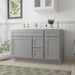 51" Oak Bathroom Vanity Cabinet without Top - 3 Drawers & 2 Doors - HomeBeyond