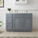51" Oak Bathroom Vanity Cabinet without Top - 3 Drawers & 2 Doors - HomeBeyond