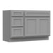 51" Oak Bathroom Vanity Cabinet without Top - 3 Drawers & 2 Doors - HomeBeyond
