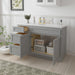 51" Oak Bathroom Vanity Cabinet without Top - 3 Drawers & 2 Doors - HomeBeyond