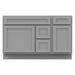 51" Oak Bathroom Vanity Cabinet without Top - 3 Drawers & 2 Doors - HomeBeyond