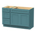 51" Oak Bathroom Vanity Cabinet without Top - 3 Drawers & 2 Doors - HomeBeyond