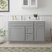 51" Oak Bathroom Vanity Cabinet without Top - 3 Drawers & 2 Doors - HomeBeyond