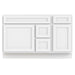 51" Oak Bathroom Vanity Cabinet without Top - 3 Drawers & 2 Doors - HomeBeyond