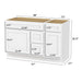 51" Oak Bathroom Vanity Cabinet without Top - 3 Drawers & 2 Doors - HomeBeyond