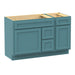 51" Oak Bathroom Vanity Cabinet without Top - 3 Drawers & 2 Doors - HomeBeyond