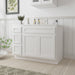 51" Oak Bathroom Vanity Cabinet without Top - 3 Drawers & 2 Doors - HomeBeyond
