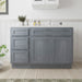 51" Oak Bathroom Vanity Cabinet without Top - 3 Drawers & 2 Doors - HomeBeyond