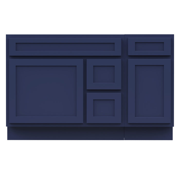 51" Oak Bathroom Vanity Cabinet without Top - 3 Drawers & 2 Doors - HomeBeyond