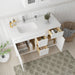 51" Oak Bathroom Vanity Cabinet without Top - 3 Drawers & 2 Doors - HomeBeyond