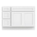 51" Oak Bathroom Vanity Cabinet without Top - 3 Drawers & 2 Doors - HomeBeyond