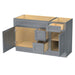51" Oak Bathroom Vanity Cabinet without Top - 3 Drawers & 2 Doors - HomeBeyond