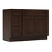 51" Oak Bathroom Vanity Cabinet without Top - 3 Drawers & 2 Doors - HomeBeyond