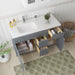 51" Oak Bathroom Vanity Cabinet without Top - 3 Drawers & 2 Doors - HomeBeyond