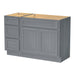 51" Oak Bathroom Vanity Cabinet without Top - 3 Drawers & 2 Doors - HomeBeyond