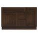 51" Oak Bathroom Vanity Cabinet without Top - 3 Drawers & 2 Doors - HomeBeyond