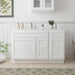 51" Oak Bathroom Vanity Cabinet without Top - 3 Drawers & 2 Doors - HomeBeyond