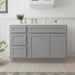 51" Oak Bathroom Vanity Cabinet without Top - 3 Drawers & 2 Doors - HomeBeyond