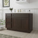 51" Oak Bathroom Vanity Cabinet without Top - 3 Drawers & 2 Doors - HomeBeyond