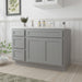 51" Oak Bathroom Vanity Cabinet without Top - 3 Drawers & 2 Doors - HomeBeyond