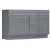 51" Oak Bathroom Vanity Cabinet without Top - 3 Drawers & 2 Doors - HomeBeyond
