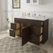 51" Oak Bathroom Vanity Cabinet without Top - 5 Drawers & 1 Door - HomeBeyond