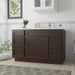 51" Oak Bathroom Vanity Cabinet without Top - 5 Drawers & 1 Door - HomeBeyond