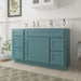 51" Oak Bathroom Vanity Cabinet without Top - 5 Drawers & 1 Door - HomeBeyond