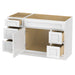 51" Oak Bathroom Vanity Cabinet without Top - 5 Drawers & 1 Door - HomeBeyond