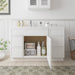 51" Oak Bathroom Vanity Cabinet without Top - 5 Drawers & 1 Door - HomeBeyond