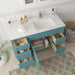 51" Oak Bathroom Vanity Cabinet without Top - 5 Drawers & 1 Door - HomeBeyond