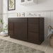 51" Oak Bathroom Vanity Cabinet without Top - 5 Drawers & 1 Door - HomeBeyond