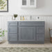 51" Oak Bathroom Vanity Cabinet without Top - 5 Drawers & 1 Door - HomeBeyond
