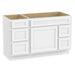 51" Oak Bathroom Vanity Cabinet without Top - 5 Drawers & 1 Door - HomeBeyond