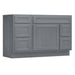 51" Oak Bathroom Vanity Cabinet without Top - 5 Drawers & 1 Door - HomeBeyond