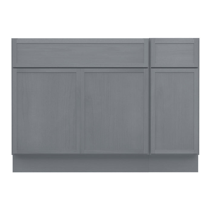 51" Plywood Bathroom Vanity Cabinet without Top - 1 Drawer & 3 Doors - HomeBeyond