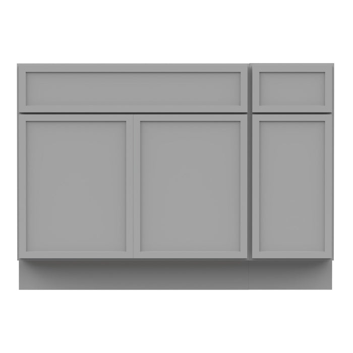 51" Plywood Bathroom Vanity Cabinet without Top - 1 Drawer & 3 Doors - HomeBeyond
